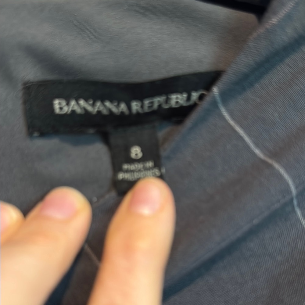Banana Republic Dark Gray Midi Dress - Picture 2 of 8